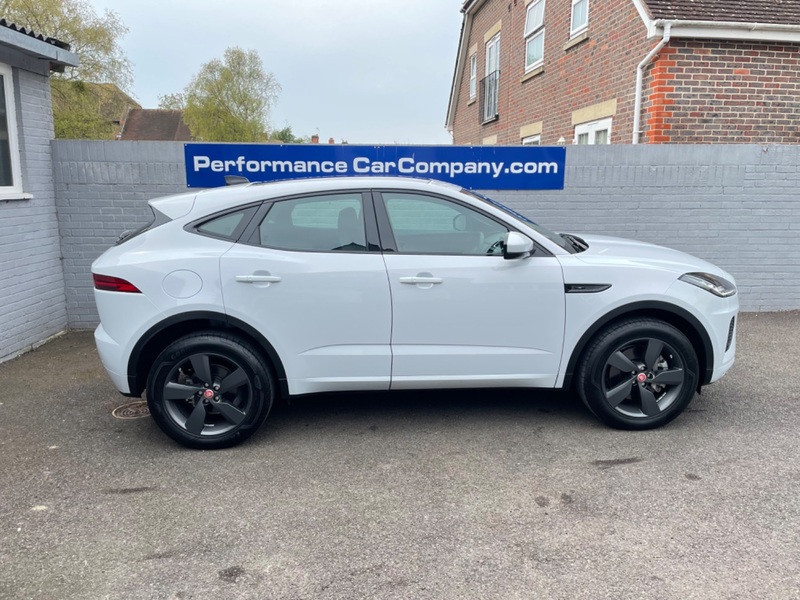 View JAGUAR E-PACE R-DYNAMIC CHEQUERED FLAG P200 AWD Only 1600 miles Like New Pan Roof Rev camera