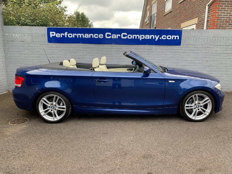 View BMW 1 SERIES 135i M Sport Auto 135 M Convertible 48000 miles FBMWSH Cream Leather AC Bluetooth