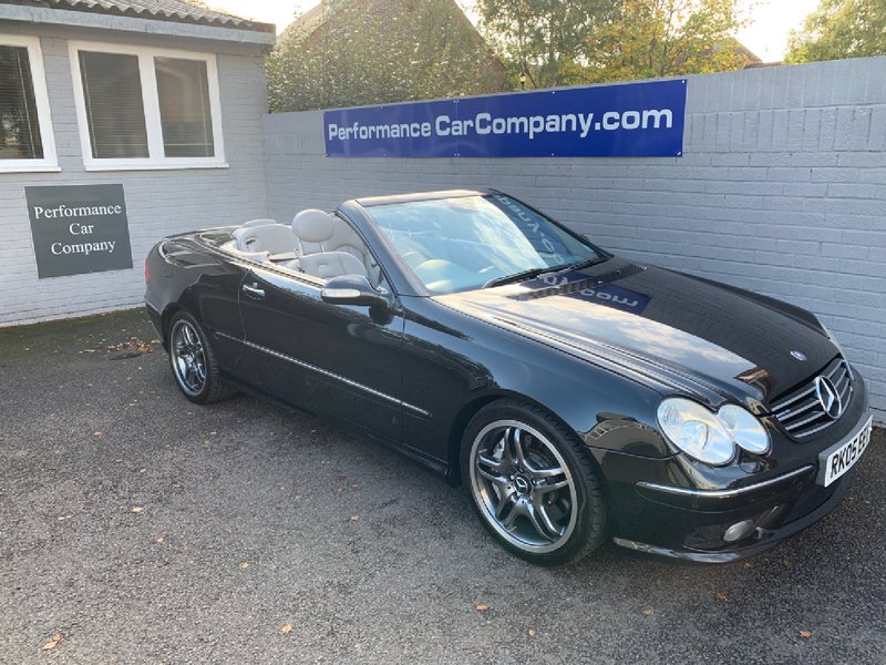 View MERCEDES-BENZ CLK CLK55 CLK 55 AMG Tip Auto Only 55500 miles FSH Only 3 Owners Nav Bluetooth Stunning