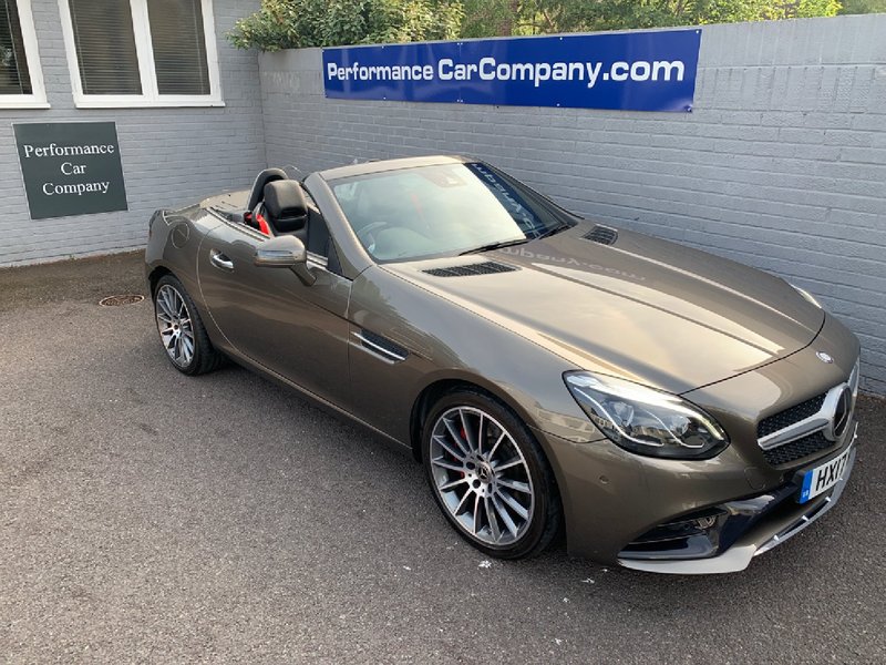 View MERCEDES-BENZ SLC SLC300 9G-Tronic Auto AMG Line Very High Spec 32000miles FMSH + Mercedes Warranty