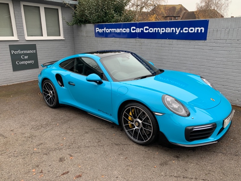 View PORSCHE 911 991 TURBO S PDK Only 5700 miles FPSH Porsche Warranty Dec 21 - Very High Spec