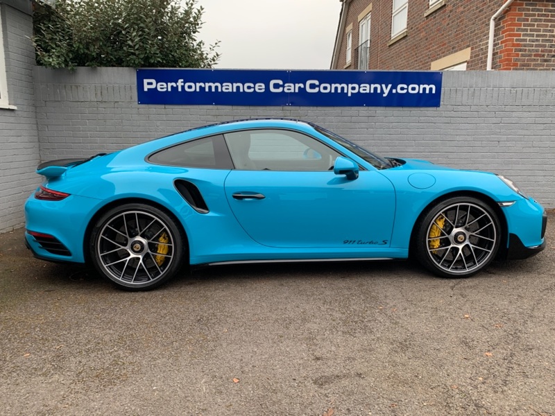 View PORSCHE 911 991 TURBO S PDK Only 5700 miles FPSH Porsche Warranty Dec 21 - Very High Spec