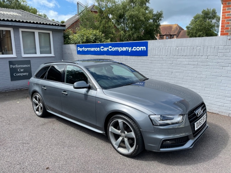 View AUDI A4 AVANT TDI S LINE BLACK EDITION Auto 97000miles FSH Sat Nav Bang Olufsen Stereo