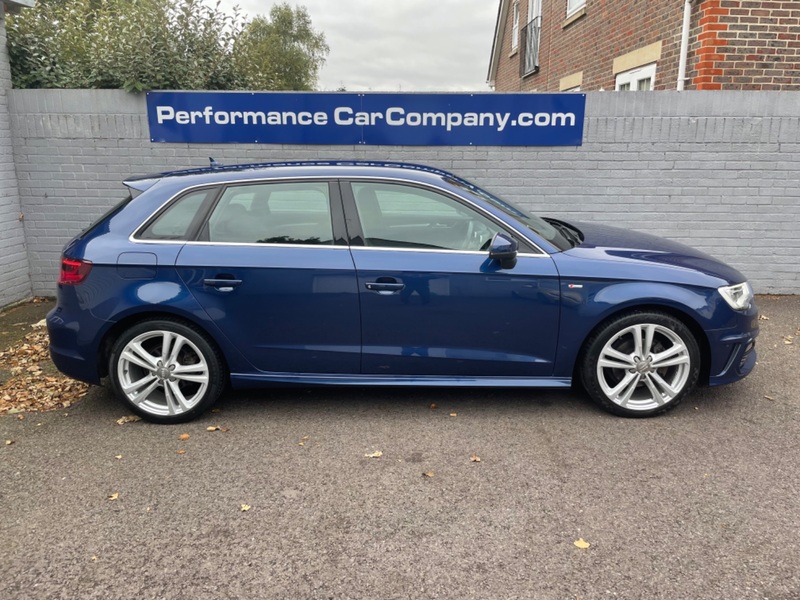 View AUDI A3 TDI S LINE 2.0 S-Tronic 2 Owners 71k FSH Half Leather Sat Nav