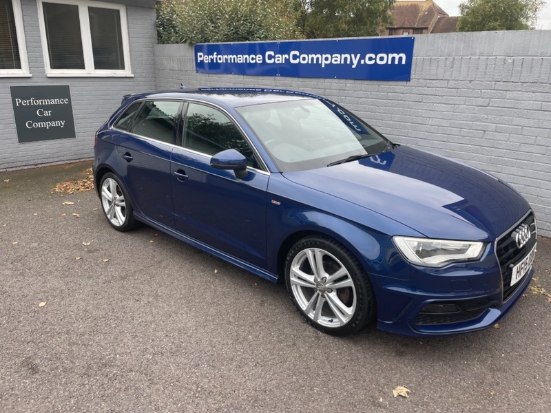 View AUDI A3 TDI S LINE 2.0 S-Tronic 2 Owners 71k FSH Half Leather Sat Nav